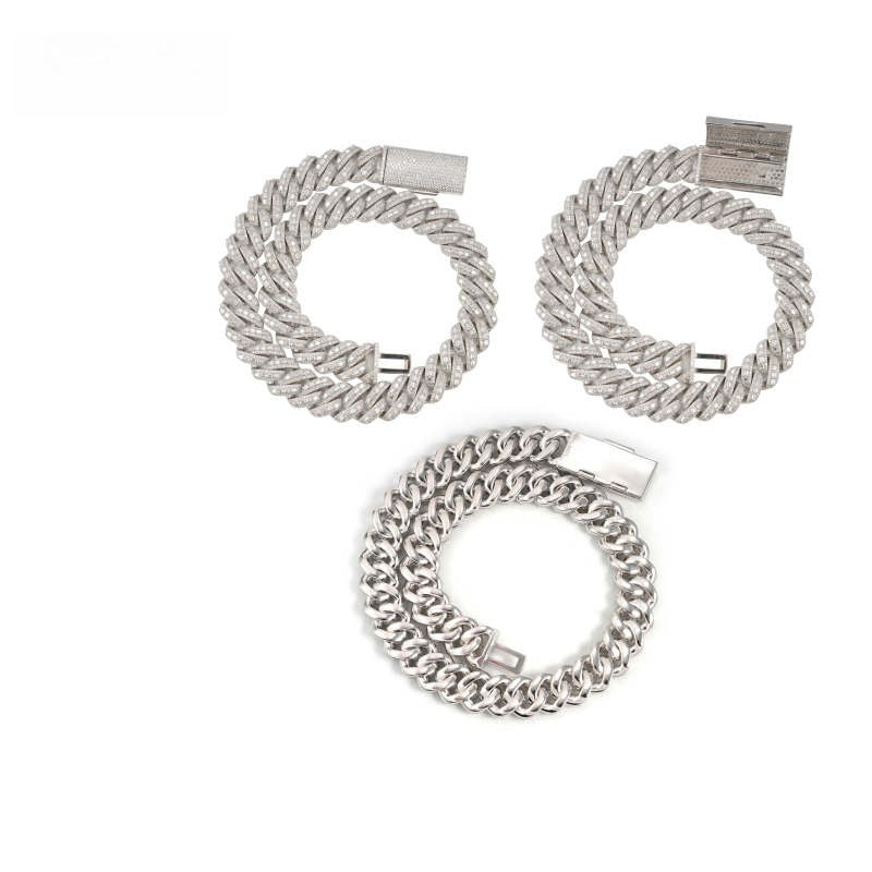 18MM S925+Moissanite Cuban Chain