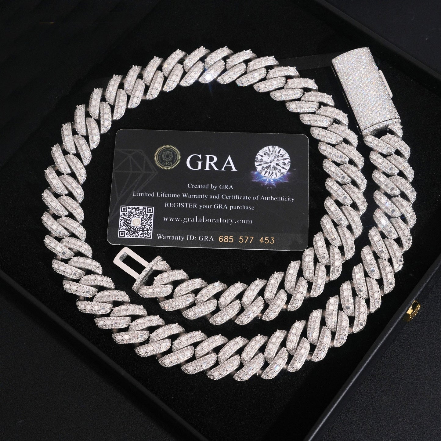 18MM S925+Moissanite Cuban Chain
