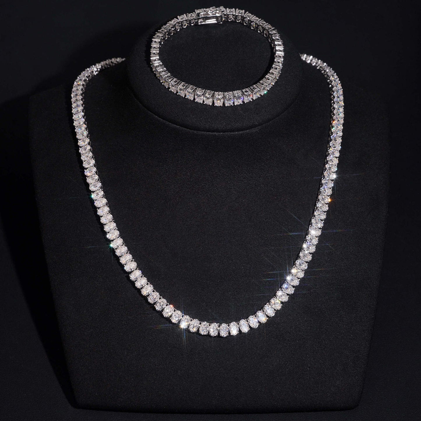 6MM S925+Moissanite Tennis Chain