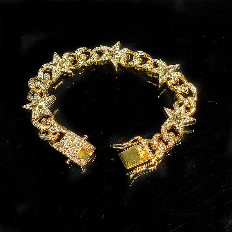 13MM Starlight Cuban Bracelet