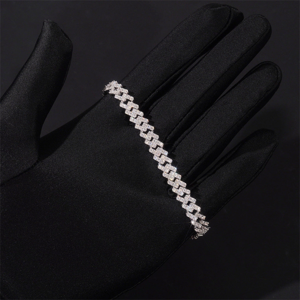 7MM S925+Moissanite Cuban Chain