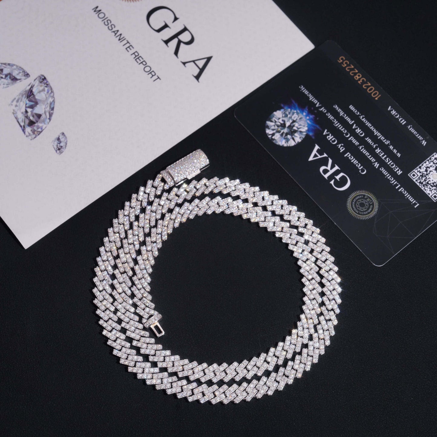 7MM S925+Moissanite Cuban Chain