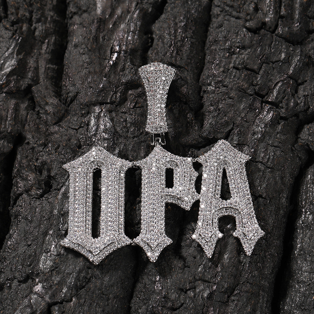 Custom Gothic Letter Pendant