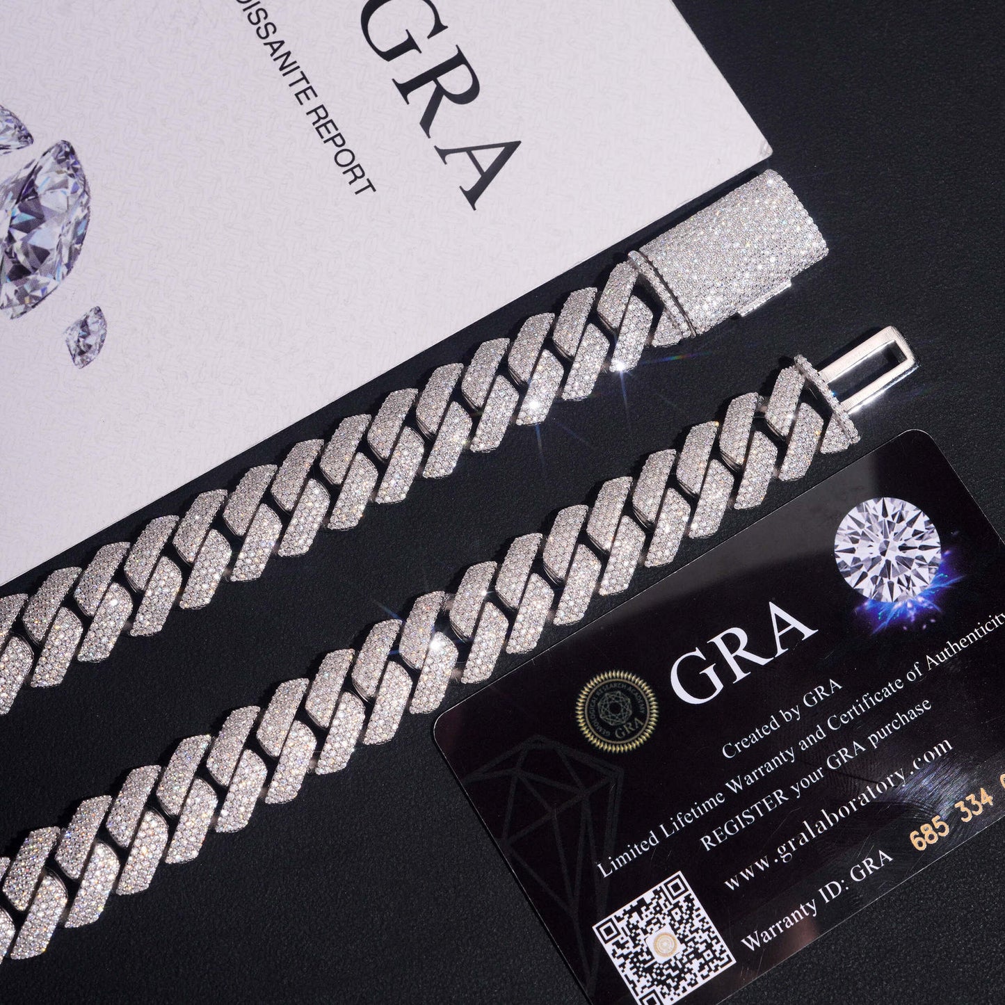 15MM S925+Moissanite Cuban Chain