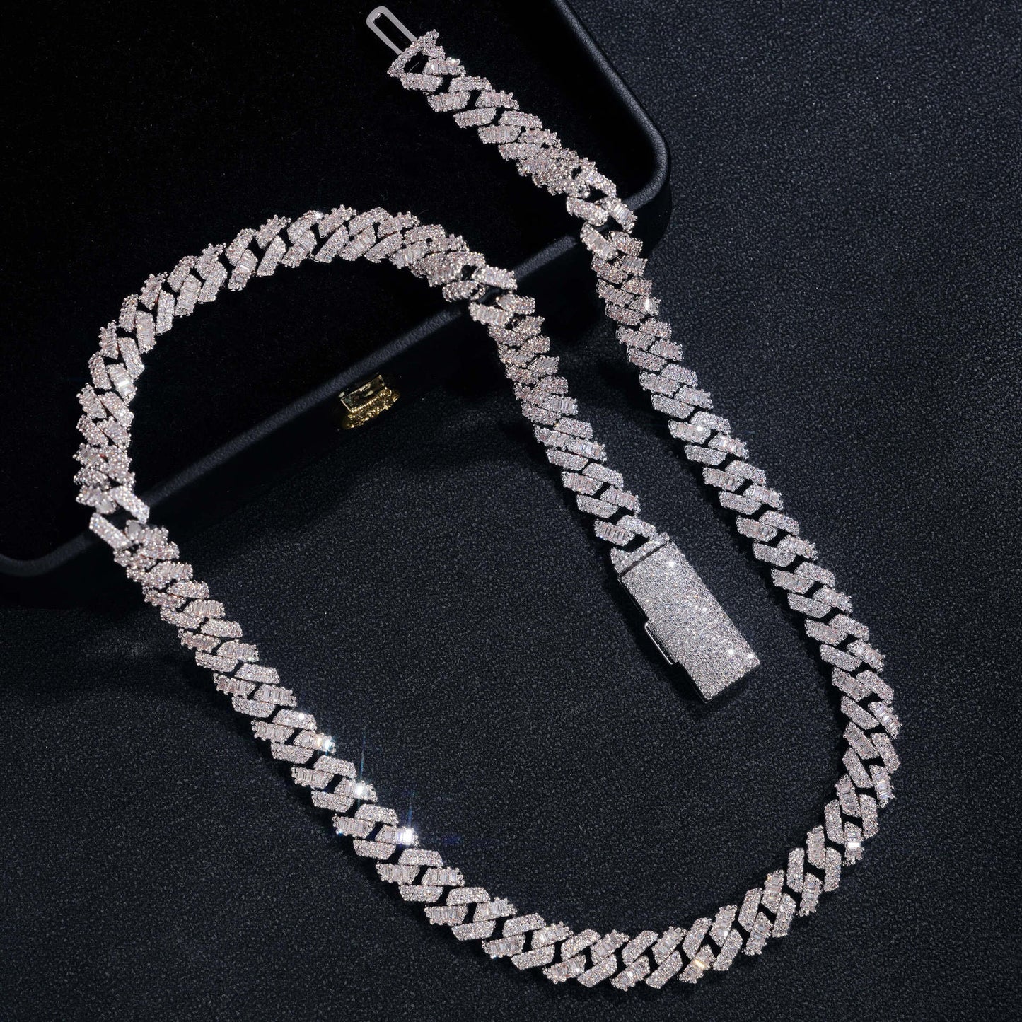 8MM S925+Moissanite Cuban Chain
