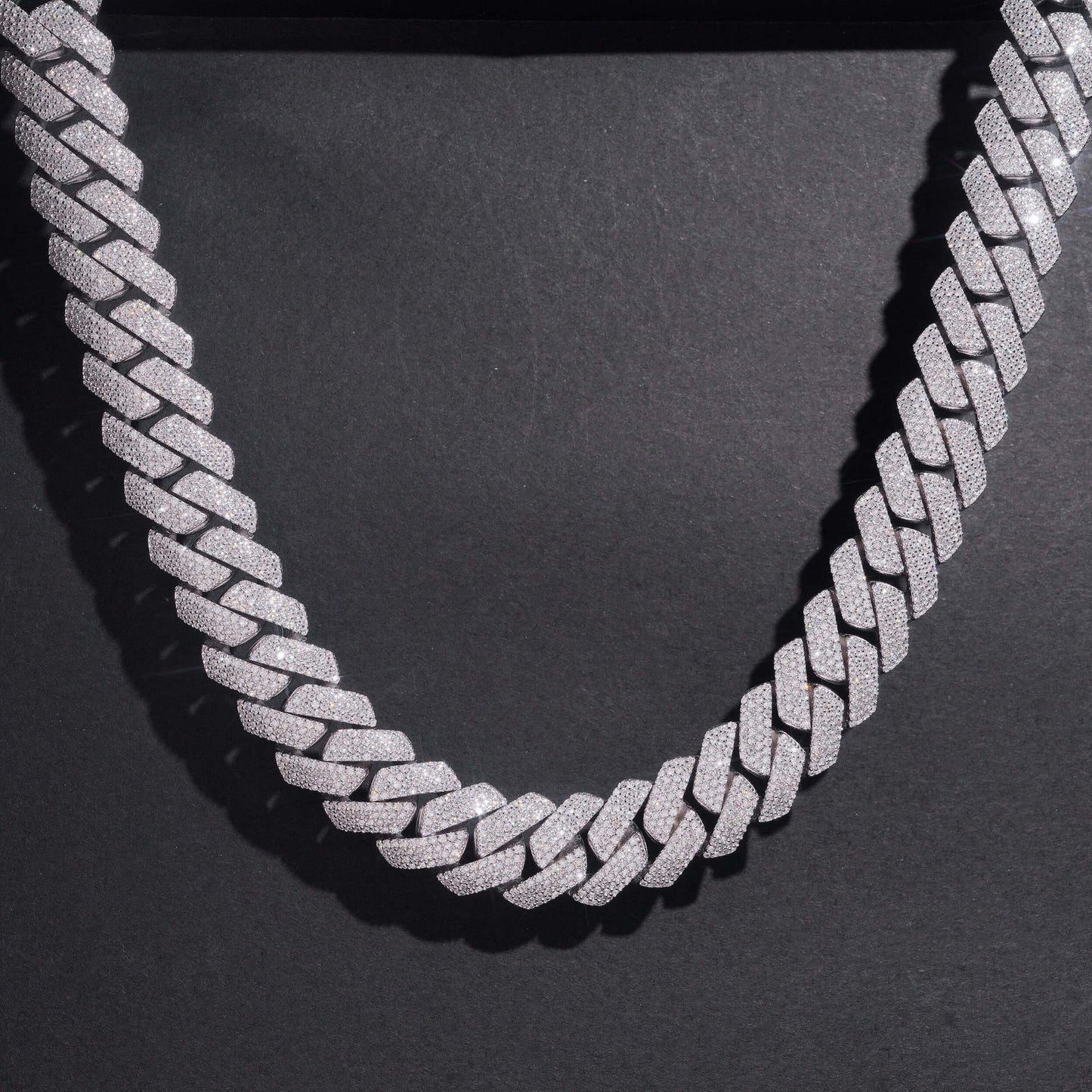 15MM S925+Moissanite Cuban Chain