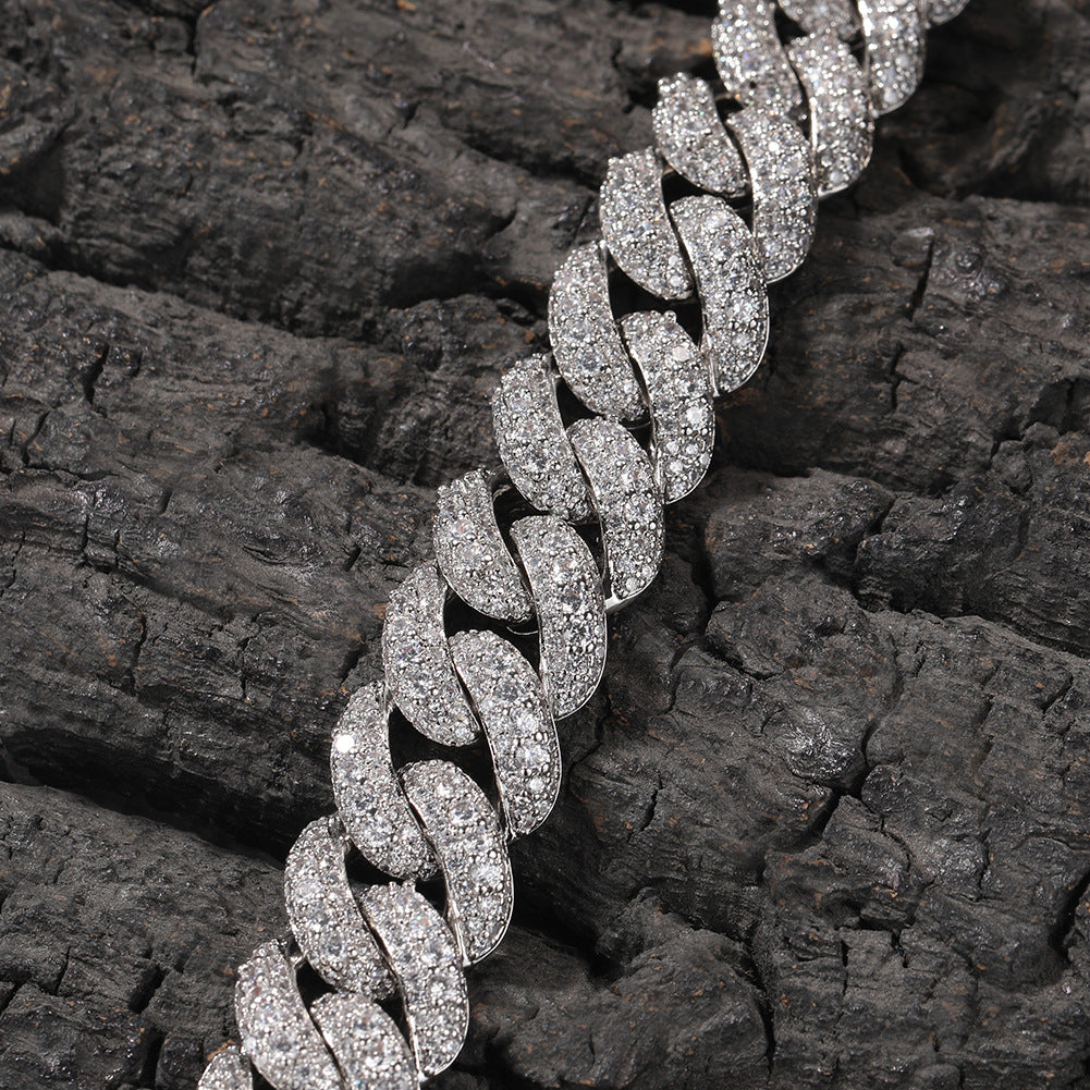 18MM Ice Ridge Cuban Bracelet