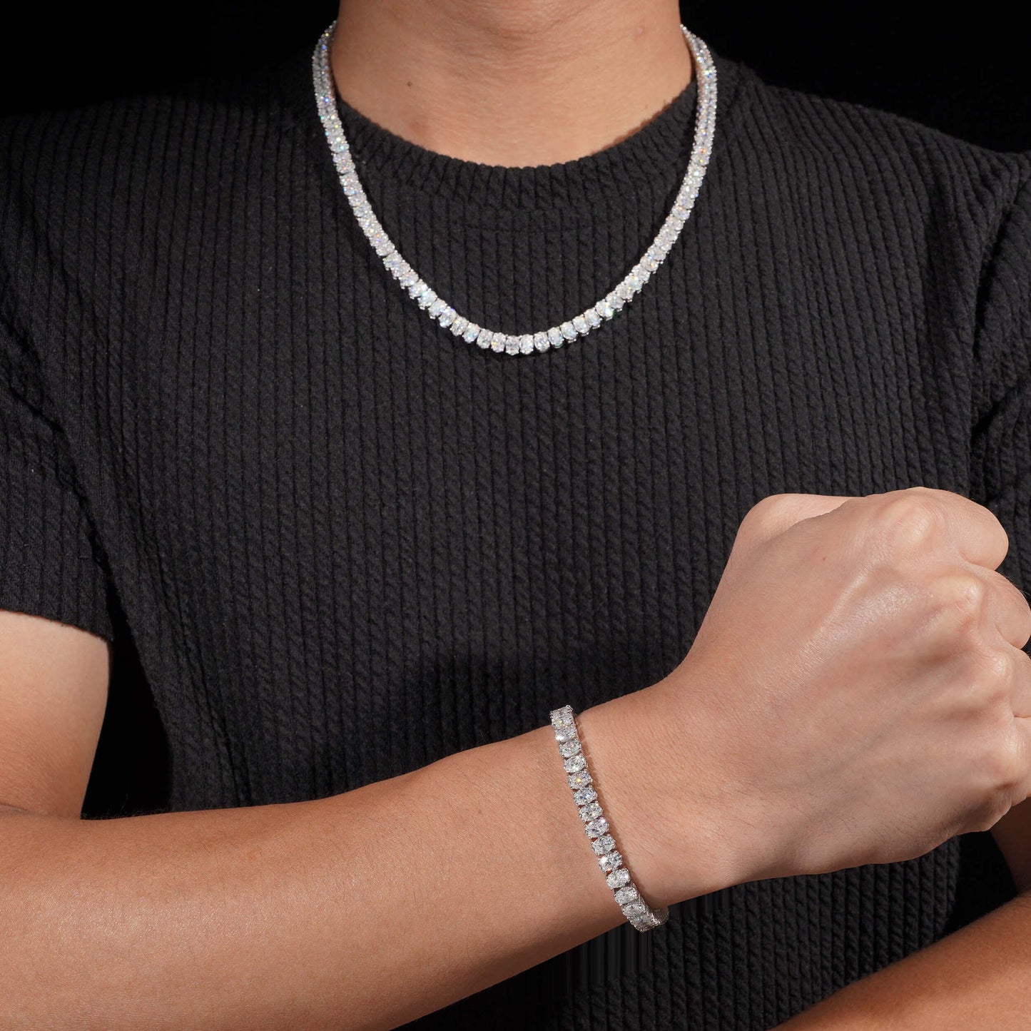 6MM S925+Moissanite Tennis Chain