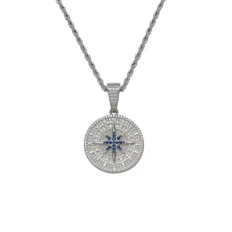 Compass Pendant - Ice Grind