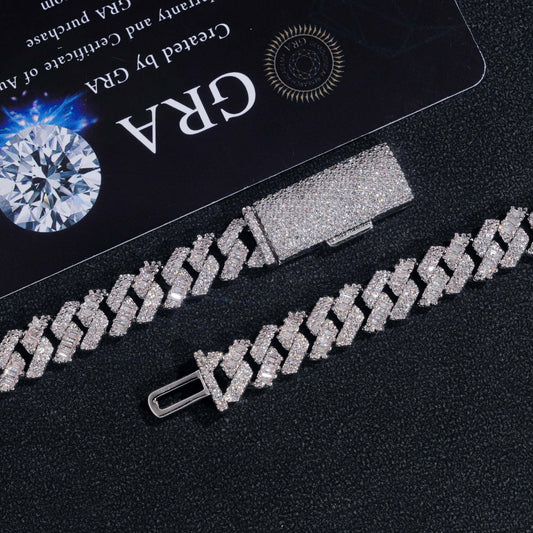 8MM S925+Moissanite Cuban Link Chain