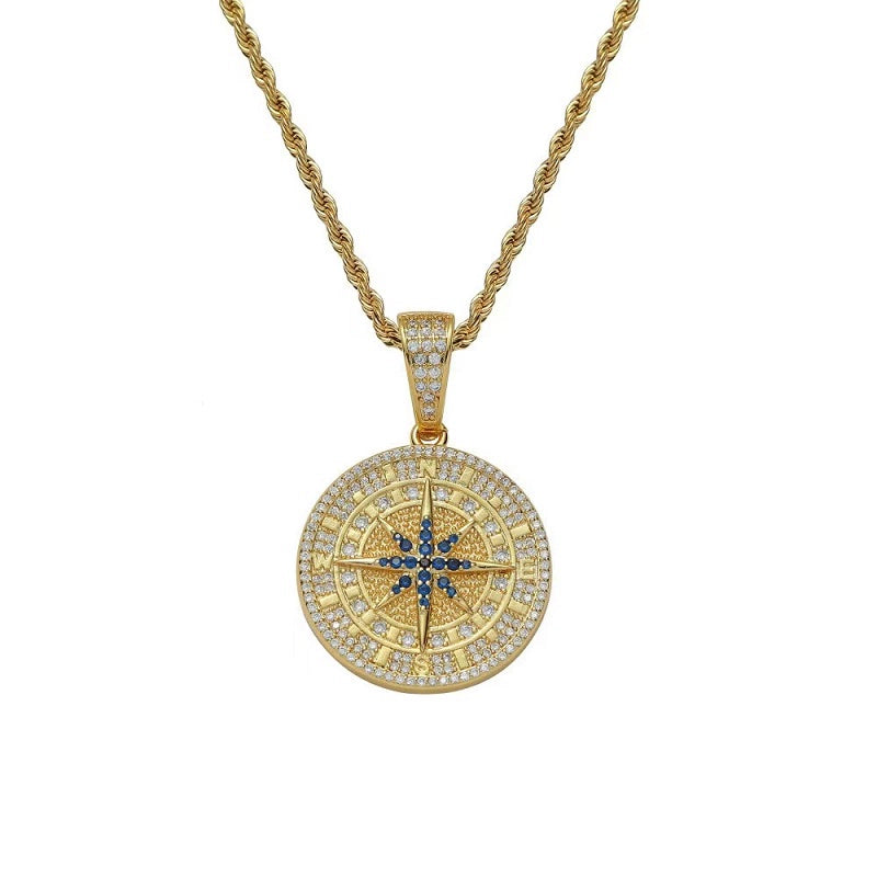 Compass Pendant - Ice Grind