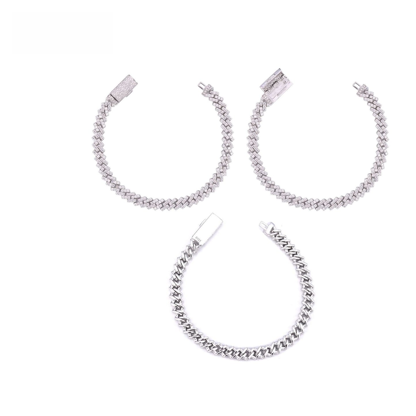 7MM S925+Moissanite Cuban Chain