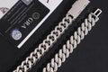 IceGrind moissanite chain collection featuring silver moissanite Cuban chains with GRA certification