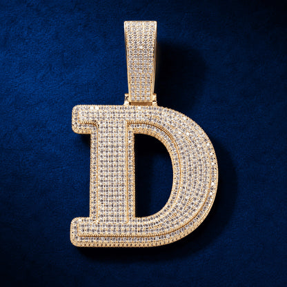 Big Ice Initial Pendant