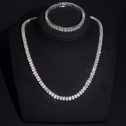 6MM S925+Moissanite Tennis Chain
