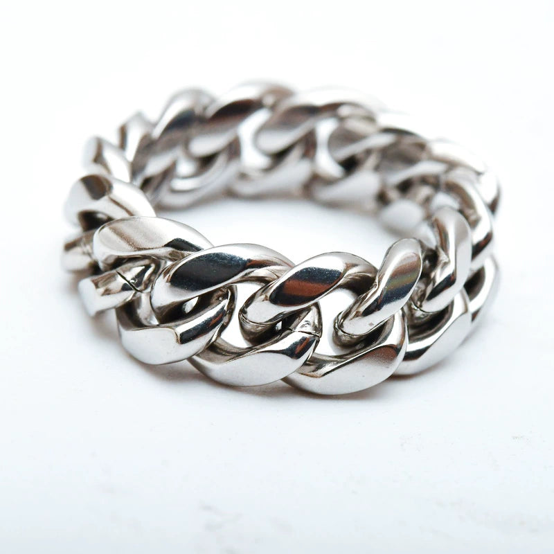 Cuban Chain Ring - Ice Grind