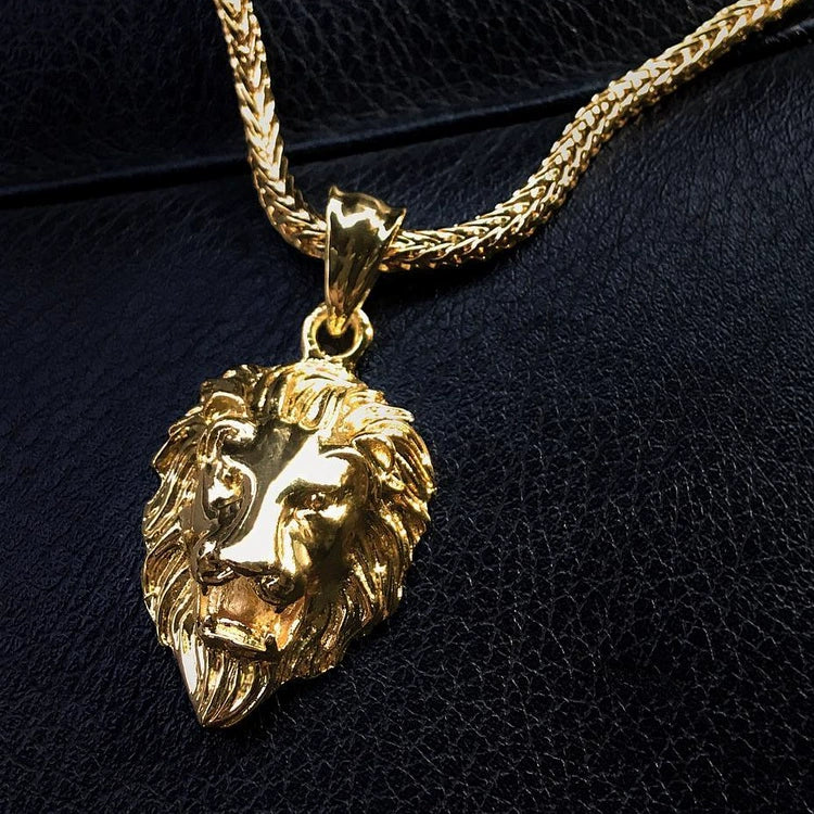 Lion Pendant - Ice Grind
