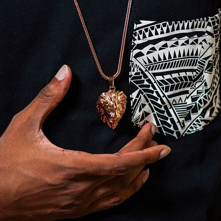 Lion Pendant - Ice Grind