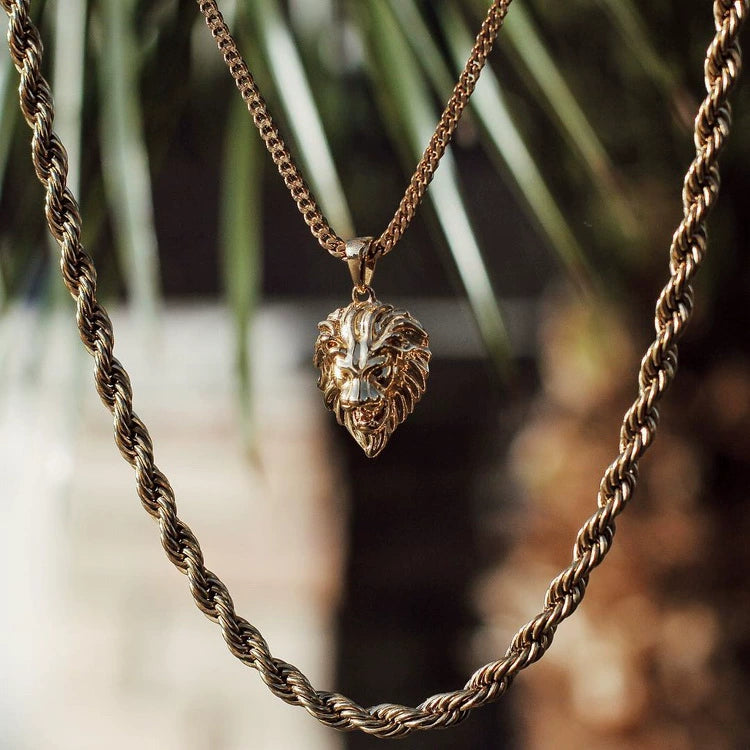 Lion Pendant - Ice Grind