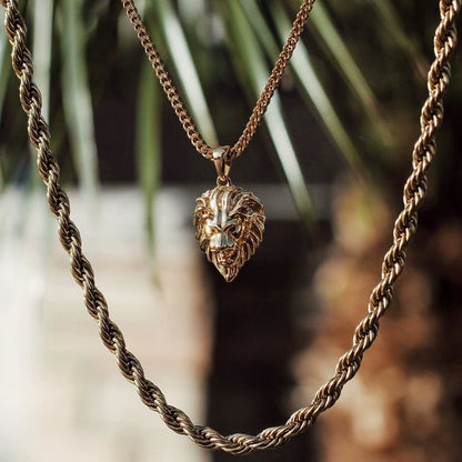 Lion Pendant - Ice Grind