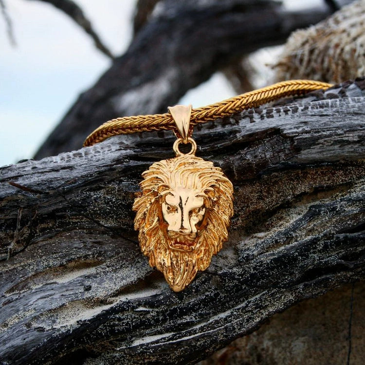 Lion Pendant - Ice Grind