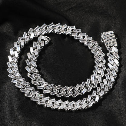 12MM Iced Brick Chain