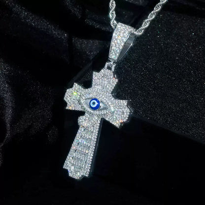 Evil Eye Cross Pendant