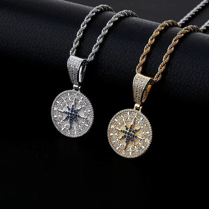 Compass Pendant - Ice Grind