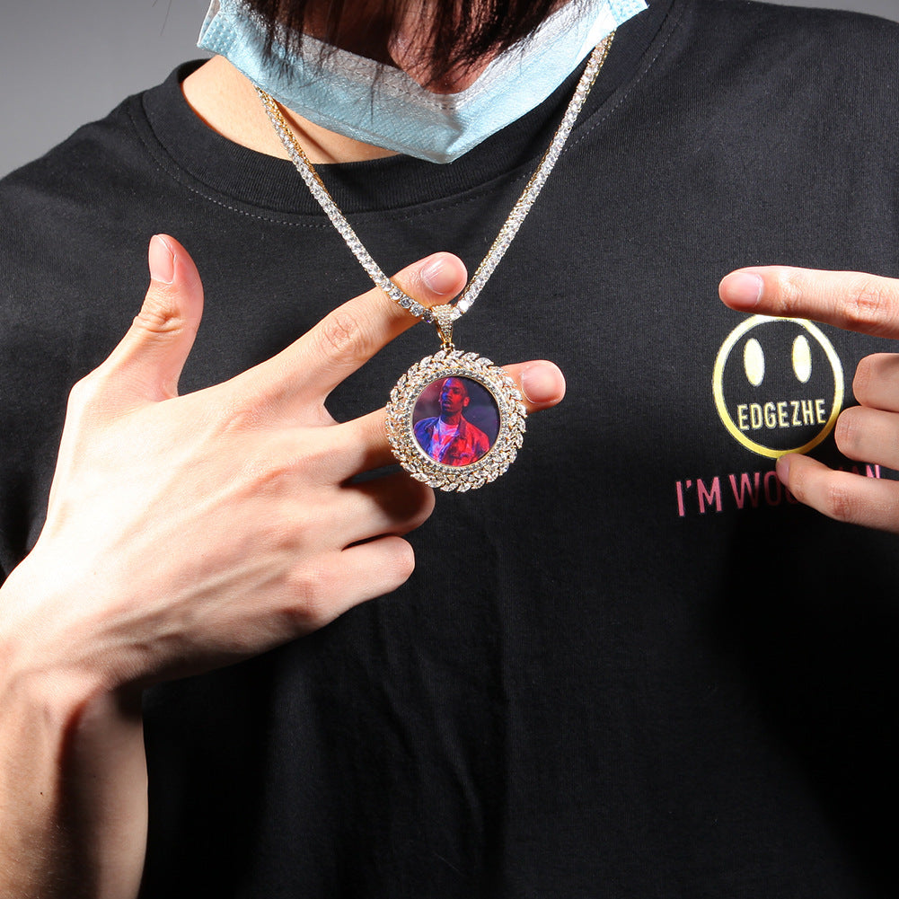 Custom Iced Portrait Pendant