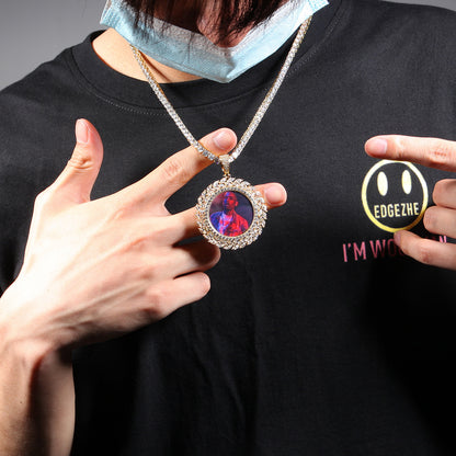 Custom Iced Portrait Pendant