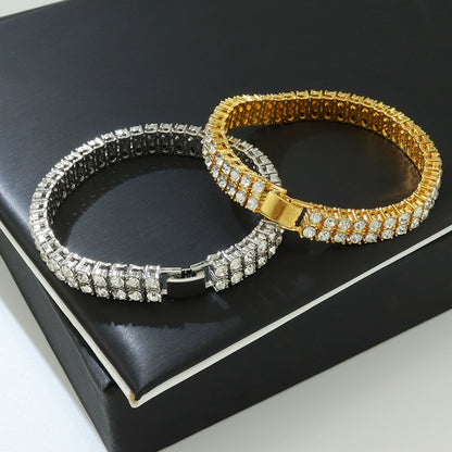 Double Ice Tennis Bracelet