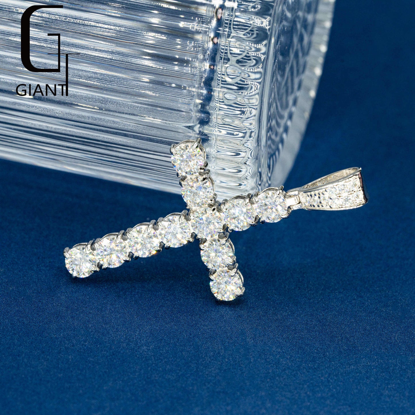 Moissnite Cross Pendant