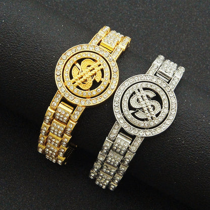 15MM Iced Dollar Bracelet