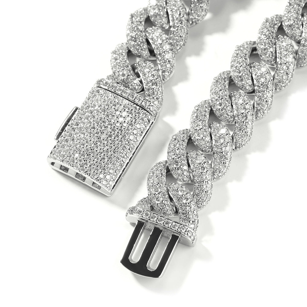 18MM Ice Ridge Cuban Bracelet