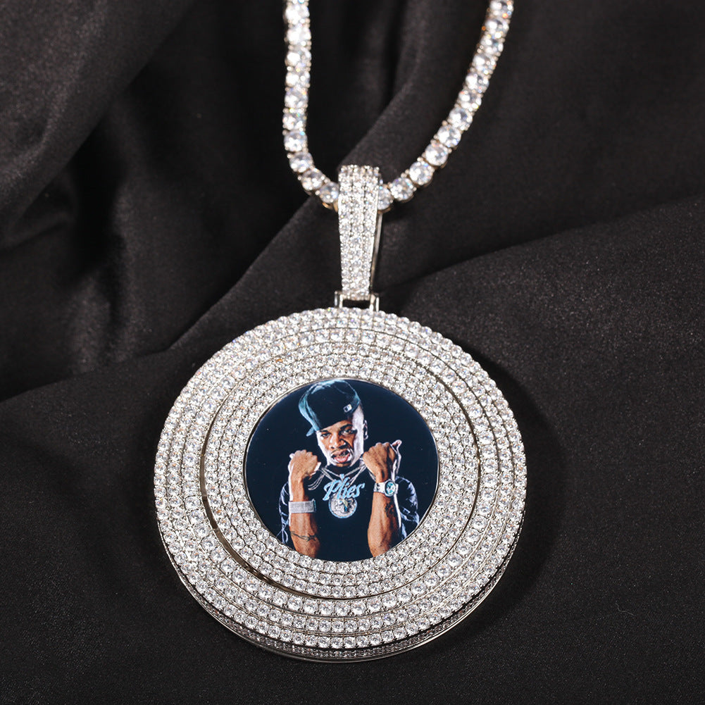 Custom 360° Iced Memory Pendant
