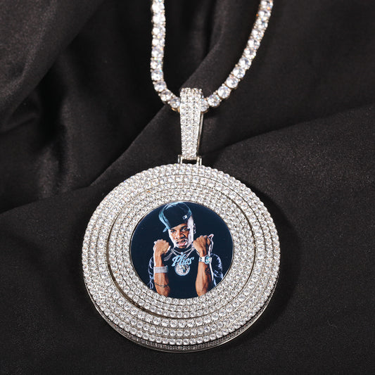 Custom 360° Iced Memory Pendant