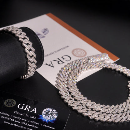 12MM S925+Moissanite Cuban Chain