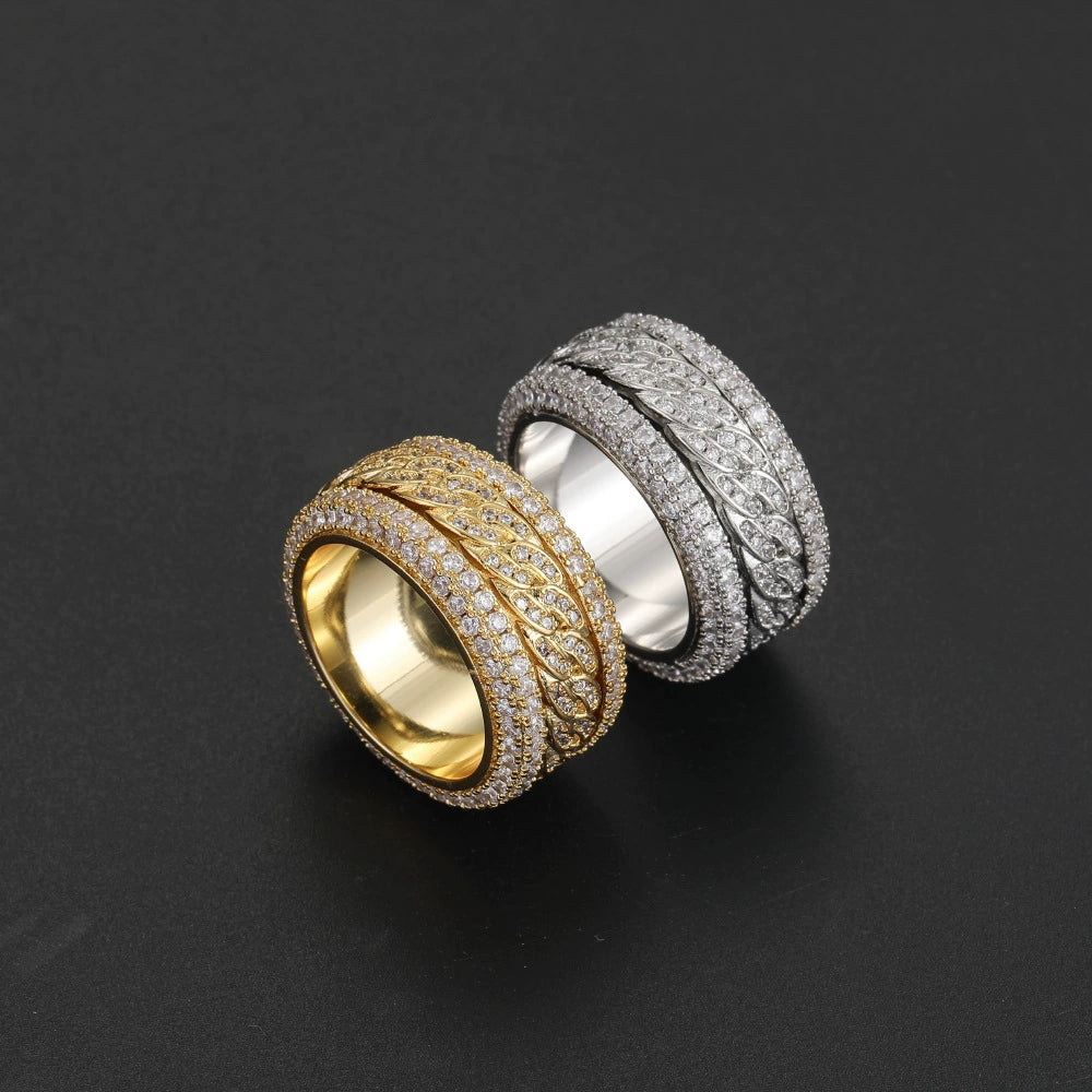 SpinFlex Iced Link Ring