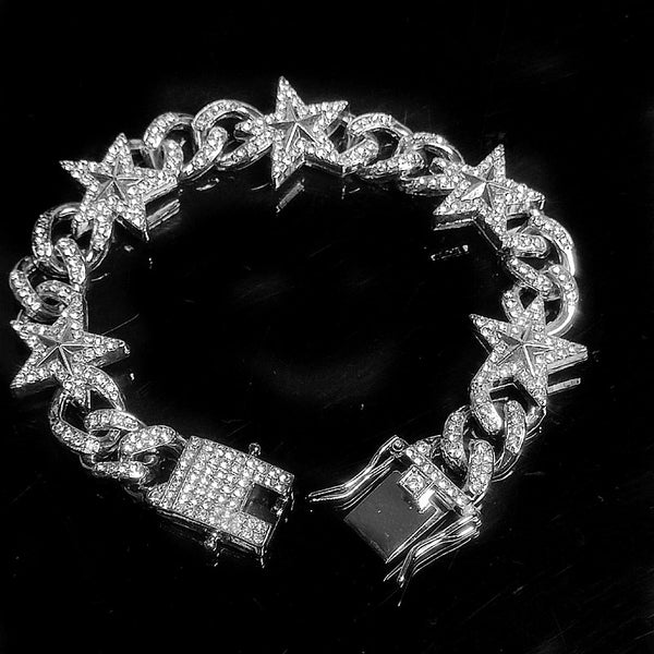 13MM Starlight Cuban Bracelet