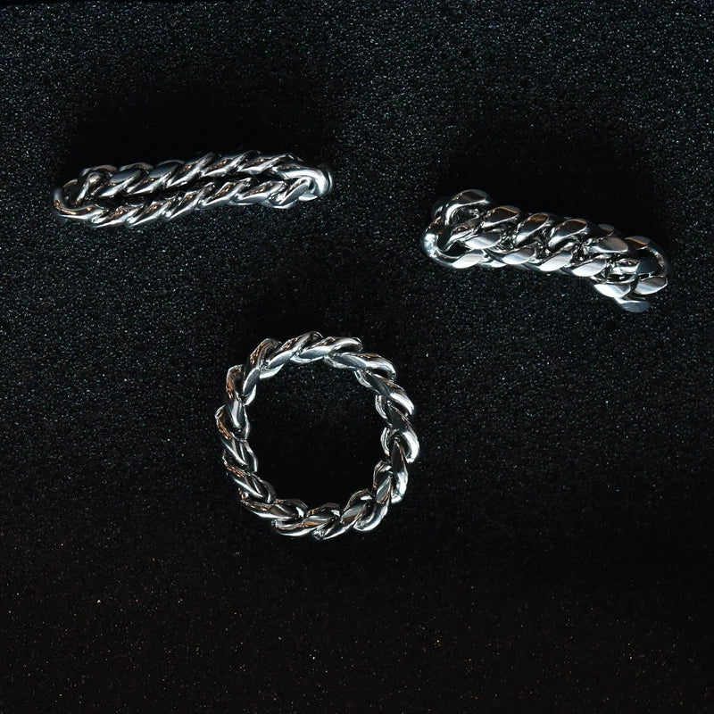 Cuban Chain Ring - Ice Grind