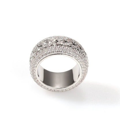 SpinFlex Iced Link Ring