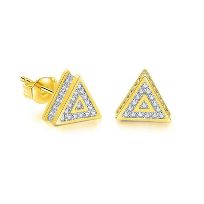 Triangle Stone Earrings - Ice Grind