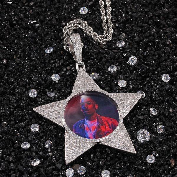 Custom Shining Star Memory Pendant