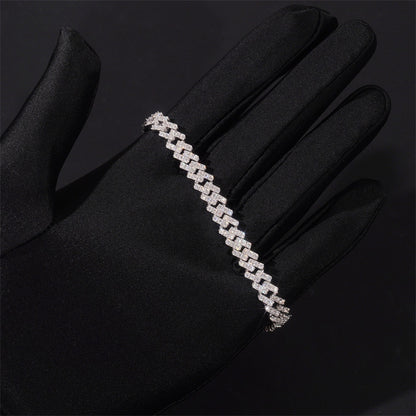 7MM S925+Moissanite Cuban Chain