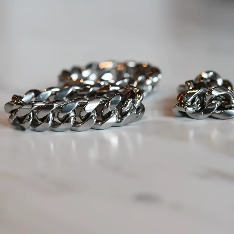 Cuban Chain Ring - Ice Grind