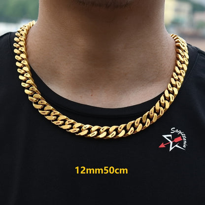 12MM Gold Cuban Chain
