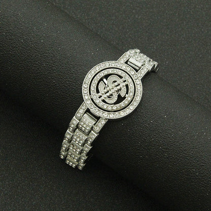 15MM Iced Dollar Bracelet