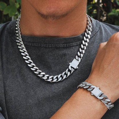 8MM Stereo Cuban Chain - Ice Grind