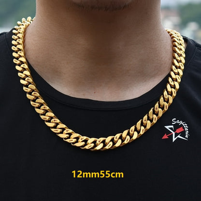 12MM Gold Cuban Chain