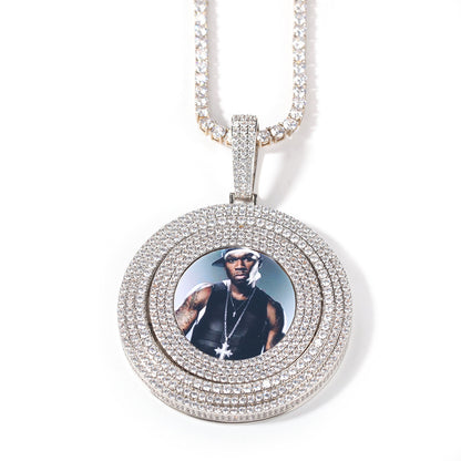 Custom 360° Iced Memory Pendant
